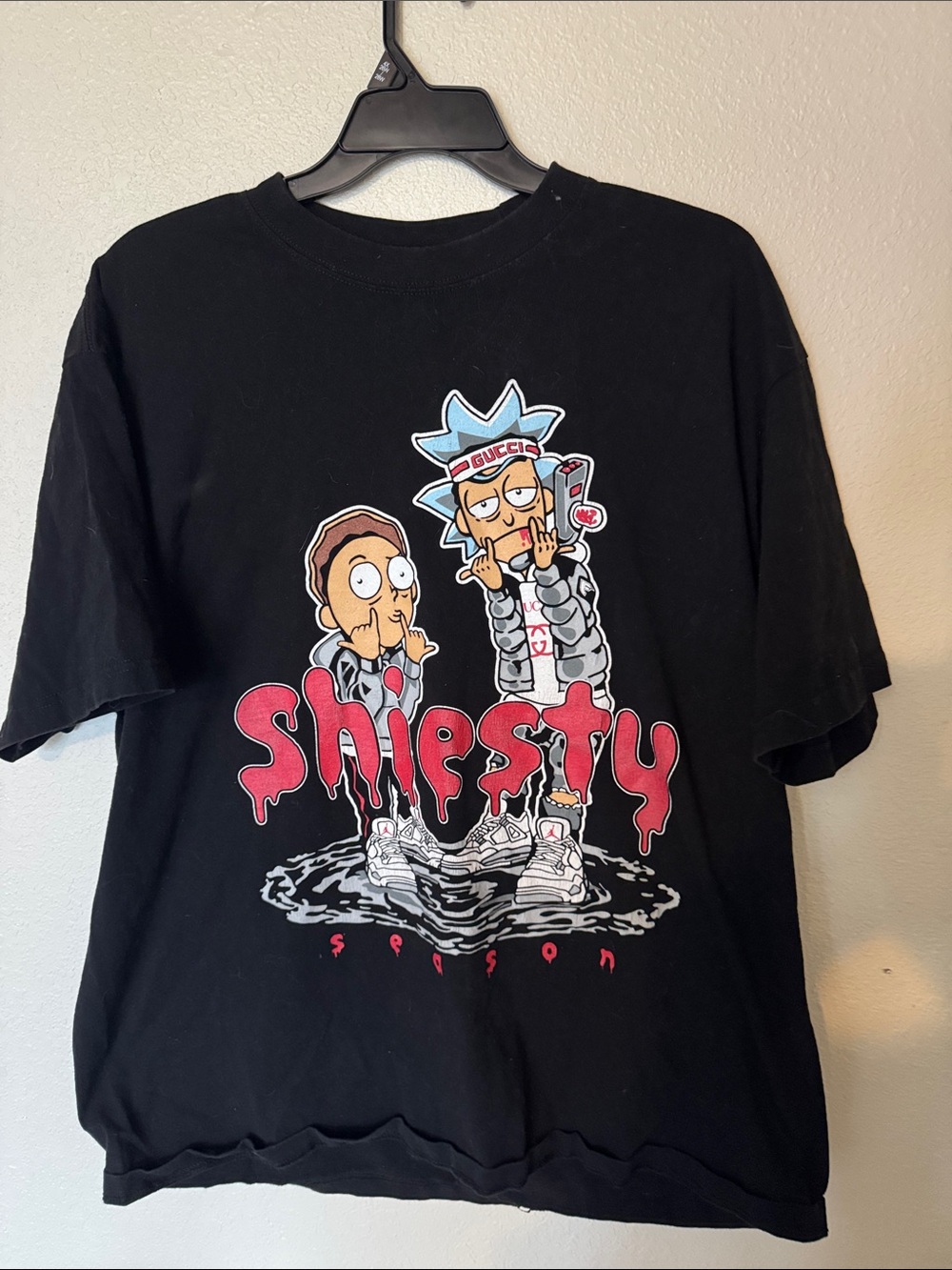 Graphic 'Shiesty' Short-Sleeve Tee - Black
